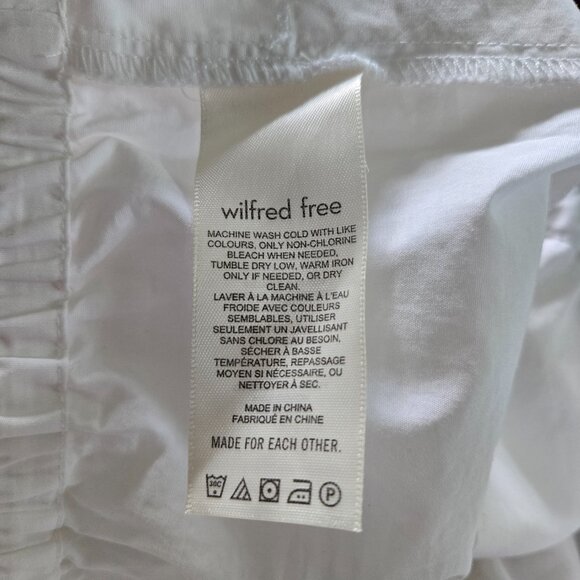 NWT Aritzia WILFRED FREE Breeze White 7" Cotton Shorts S - Picture 3 of 4